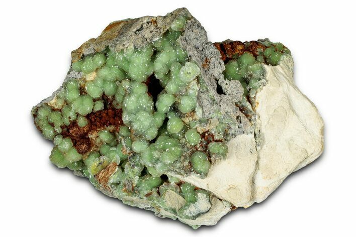 Sparkly Botryoidal Green Wavellite Formation - Arkansas #354602